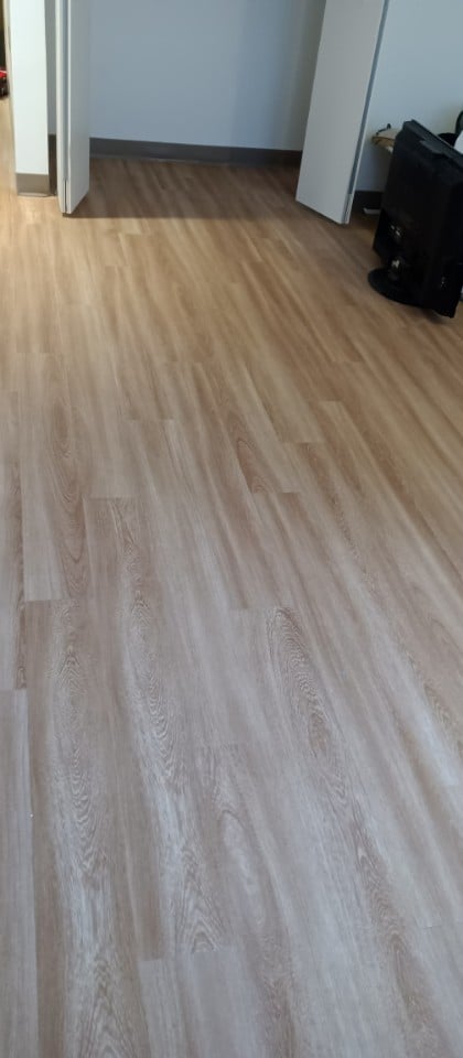 Matte wooden floor boards