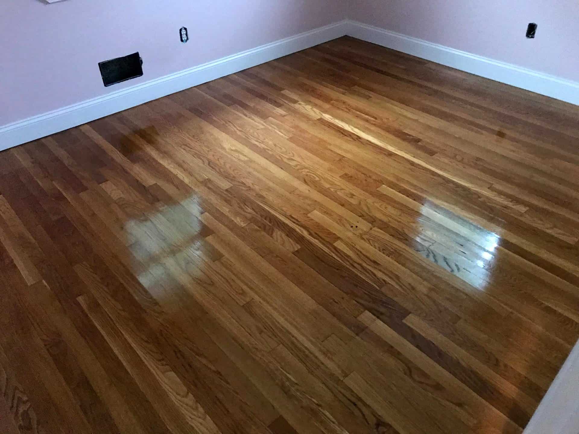 Shiny wooden floors