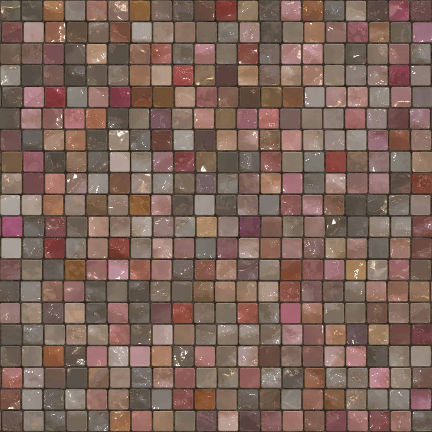 Multi color nude shower tiles